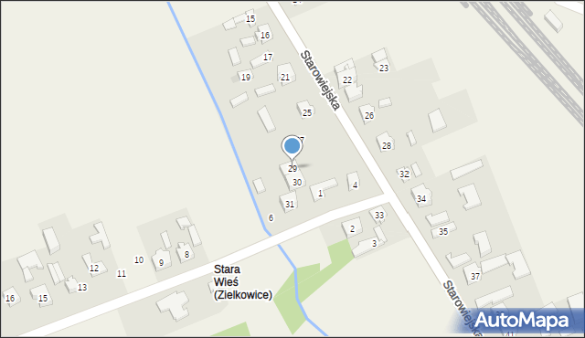 Zielkowice, Starowiejska, 29, mapa Zielkowice