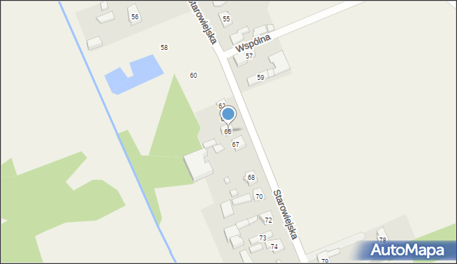 Zielkowice, Starowiejska, 66, mapa Zielkowice