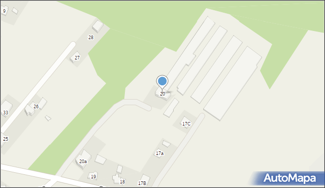 Zielonagóra, Stobnicka, 20, mapa Zielonagóra