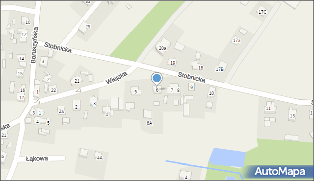 Zielonagóra, Stobnicka, 6, mapa Zielonagóra