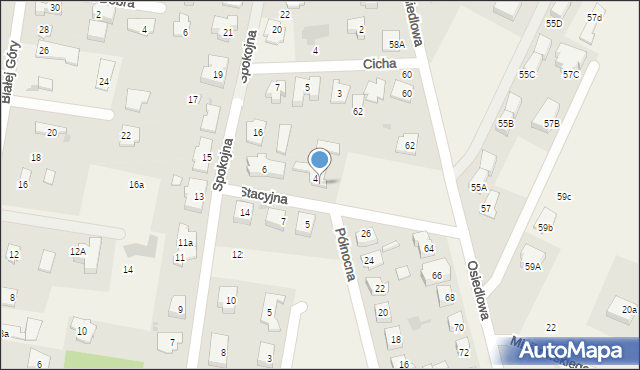 Zielonki-Wieś, Stacyjna, 4, mapa Zielonki-Wieś