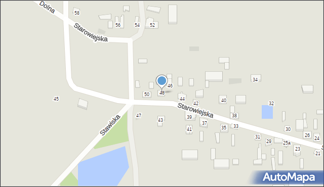Złoczew, Starowiejska, 48, mapa Złoczew