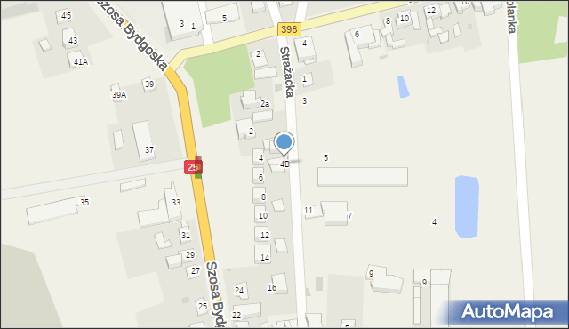 Złotniki Kujawskie, Strażacka, 4B, mapa Złotniki Kujawskie