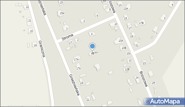 Żnin, Stroma, 4B, mapa Żnin