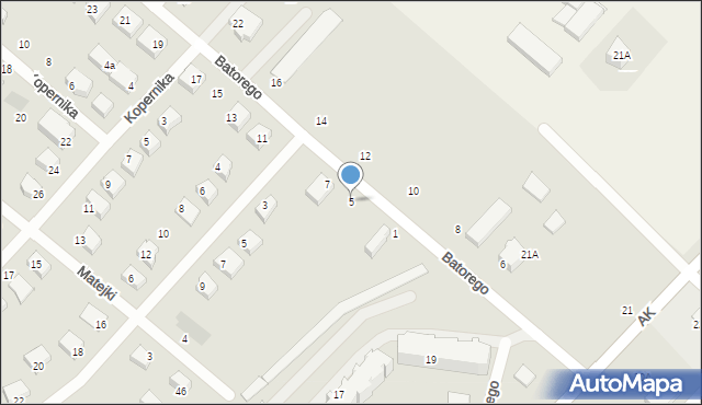 Żukowo, Stefana Batorego, 5, mapa Żukowo