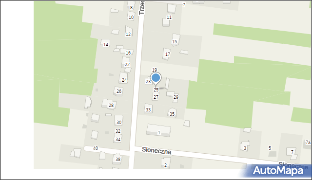 Żurada, Starowiejska, 25, mapa Żurada