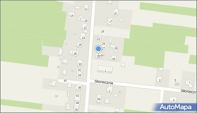 Żurada, Starowiejska, 33, mapa Żurada