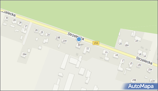 Zwierzyn, Strzelecka, 23, mapa Zwierzyn