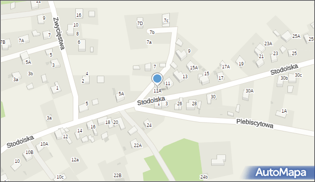 Zwonowice, Stodolska, 11A, mapa Zwonowice