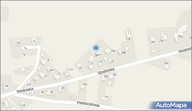 Zwonowice, Stodolska, 23A, mapa Zwonowice