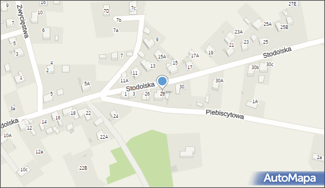 Zwonowice, Stodolska, 28, mapa Zwonowice