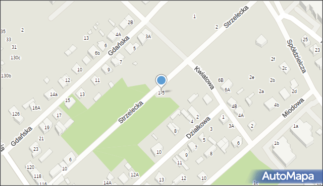 Żyrardów, Strzelecka, 1-5, mapa Żyrardów