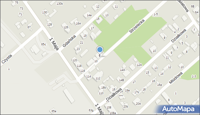 Żyrardów, Strzelecka, 8, mapa Żyrardów