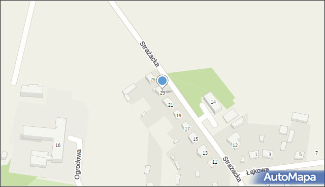 Żytno, Strażacka, 23, mapa Żytno