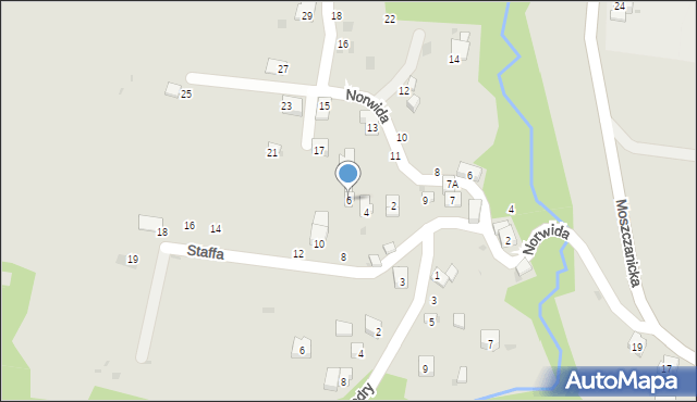 Żywiec, Staffa Leopolda, 6, mapa Żywiec