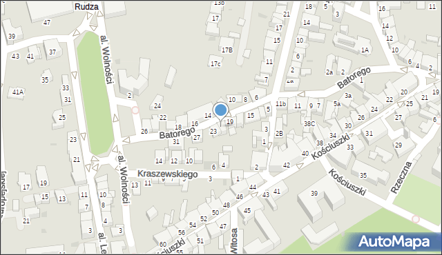 Żywiec, Stefana Batorego, 21, mapa Żywiec