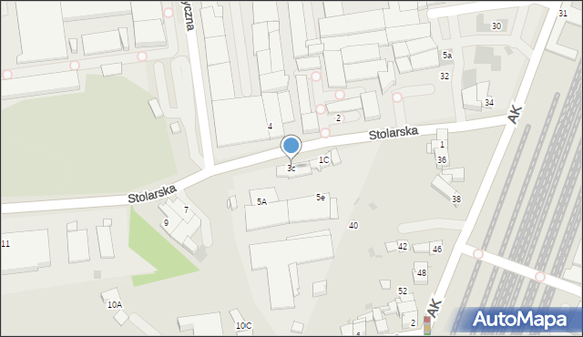 Żywiec, Stolarska, 3c, mapa Żywiec