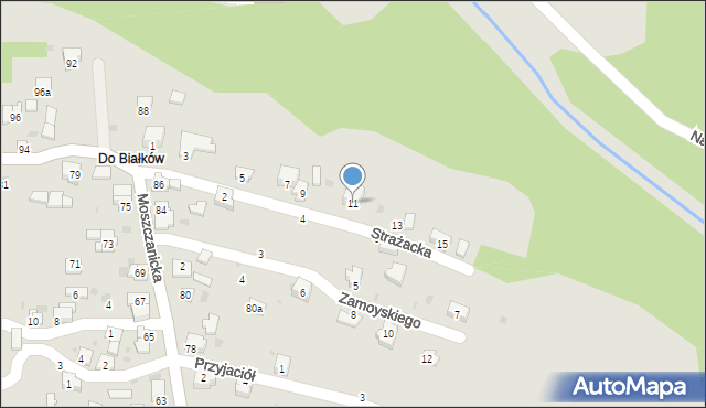 Żywiec, Strażacka, 11, mapa Żywiec