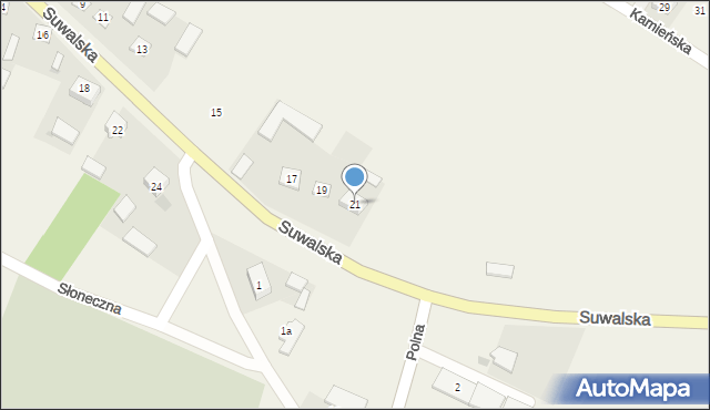 Bakałarzewo, Suwalska, 21, mapa Bakałarzewo