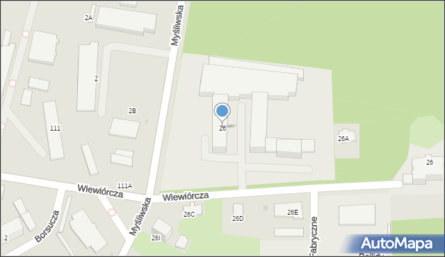 Białystok, Suchowolca Stanisława, ks., 26, mapa Białegostoku