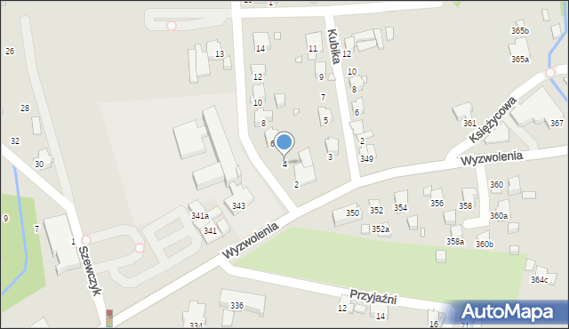 Bielsko-Biała, Sucharskiego Henryka, mjr., 4, mapa Bielsko-Białej