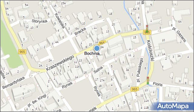 Bochnia, Sutoris, 1, mapa Bochni