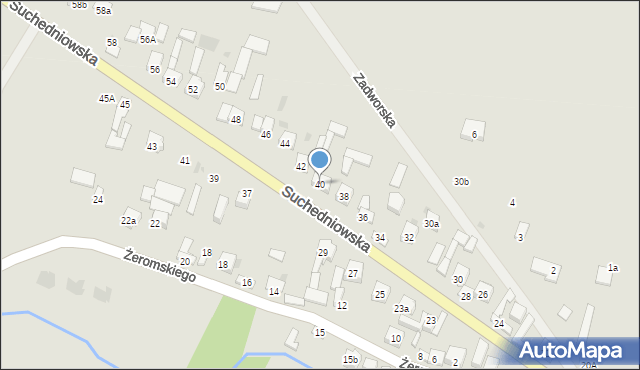 Bodzentyn, Suchedniowska, 40, mapa Bodzentyn