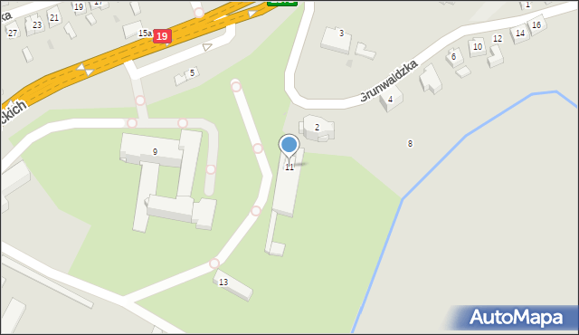 Boguchwała, Suszyckich, 11, mapa Boguchwała