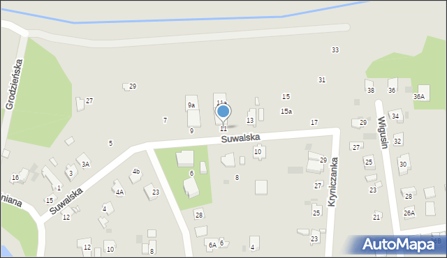 Brwinów, Suwalska, 11, mapa Brwinów