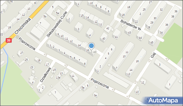 Brzeg, Sucharskiego Henryka, mjr., 17, mapa Brzeg