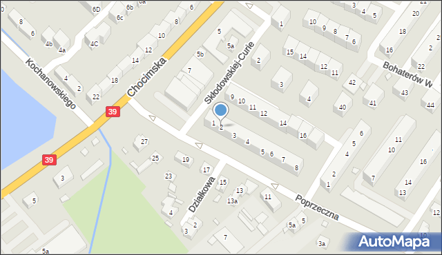 Brzeg, Sucharskiego Henryka, mjr., 2, mapa Brzeg