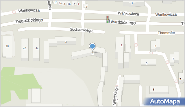 Bydgoszcz, Sucharskiego Henryka, mjr., 4, mapa Bydgoszczy