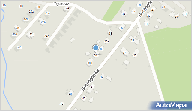 Bytom, Suchogórska, 38c, mapa Bytomia