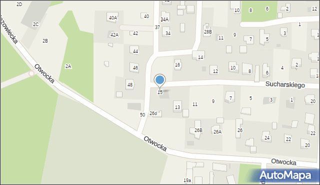 Celestynów, Sucharskiego Henryka, mjr., 15, mapa Celestynów