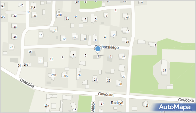 Celestynów, Sucharskiego Henryka, mjr., 3, mapa Celestynów