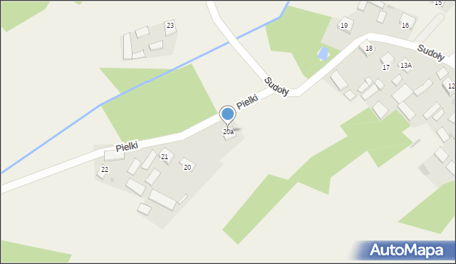 Cholewiana Góra, Sudoły, 20a, mapa Cholewiana Góra