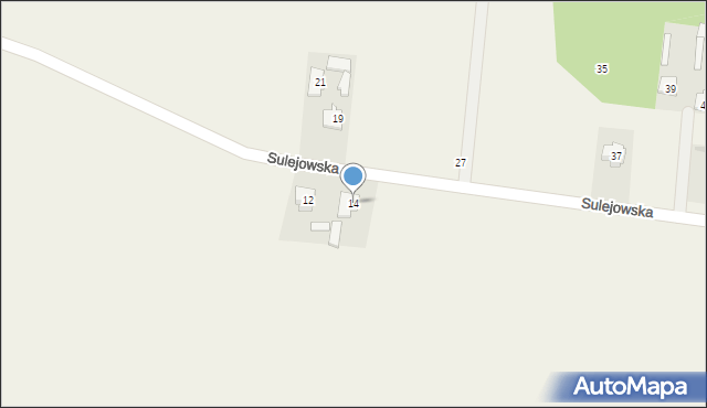 Chrzęsne, Sulejowska, 14, mapa Chrzęsne