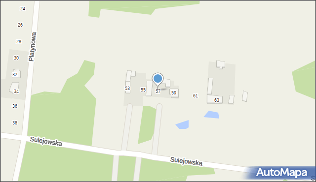 Chrzęsne, Sulejowska, 57, mapa Chrzęsne
