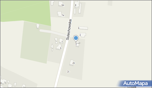 Cigacice, Sulechowska, 2, mapa Cigacice