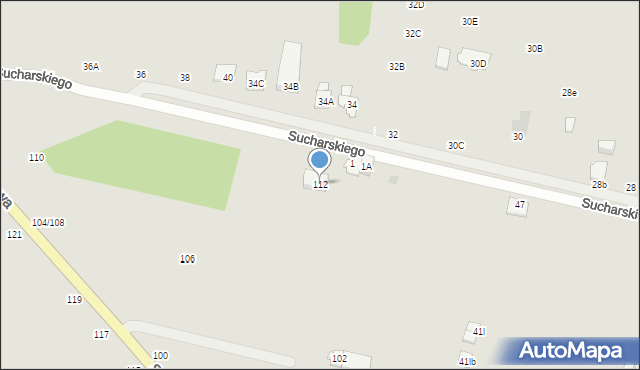 Częstochowa, Sucharskiego Henryka, mjr., 57, mapa Częstochowy