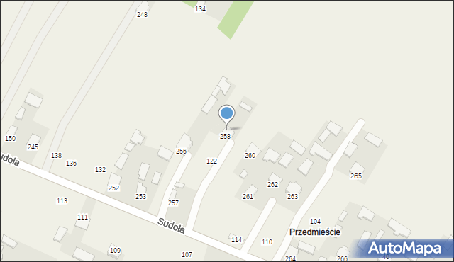 Dzikowiec, Sudoła Stanisława, ks., 120, mapa Dzikowiec