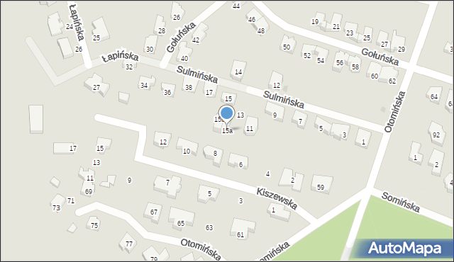 Gdańsk, Sulmińska, 15a, mapa Gdańska