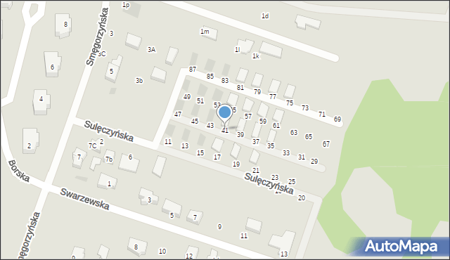 Gdańsk, Sulęczyńska, 41, mapa Gdańska