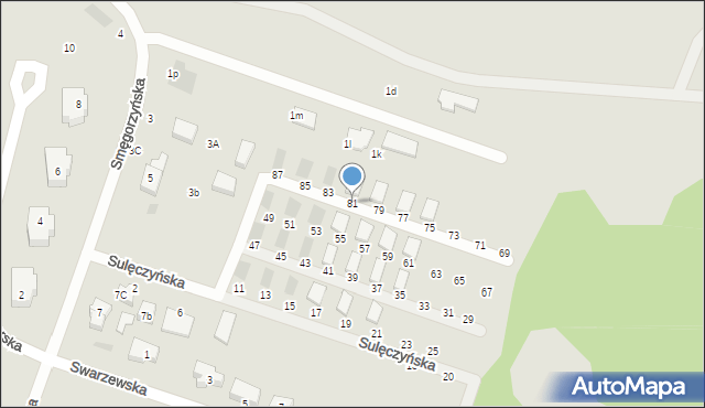 Gdańsk, Sulęczyńska, 81, mapa Gdańska