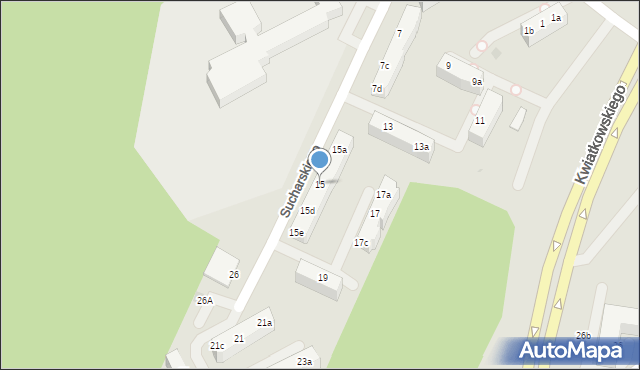 Gdynia, Sucharskiego Henryka, mjr., 15, mapa Gdyni