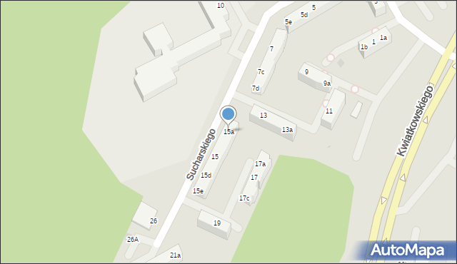 Gdynia, Sucharskiego Henryka, mjr., 15a, mapa Gdyni