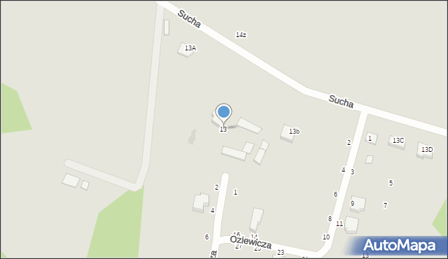 Gdynia, Sucha, 13, mapa Gdyni