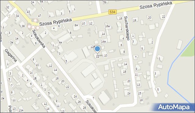 Golub-Dobrzyń, Sucharskiego Henryka, mjr., 12, mapa Golub-Dobrzyń