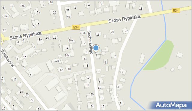 Golub-Dobrzyń, Sucharskiego Henryka, mjr., 3, mapa Golub-Dobrzyń