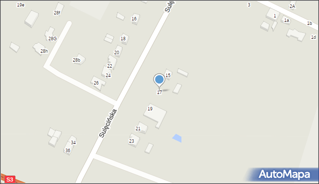 Gorzów Wielkopolski, Sulęcińska, 17, mapa Gorzów Wielkopolski